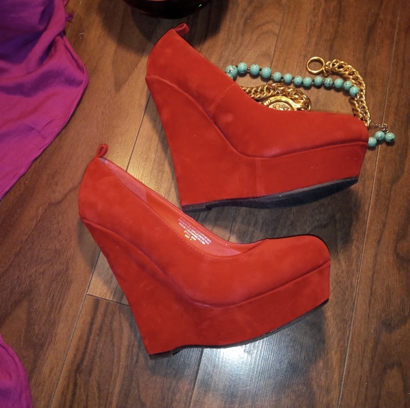 🎄🎁 Sexy pin-up super high platform - wedges - pumps - heel 15 cm platform - Picture 11 of 13